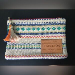 Pendleton Paloma Bright Stripe Zip Pouch